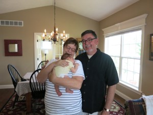 With Aunt Kay and Uncle Bill.